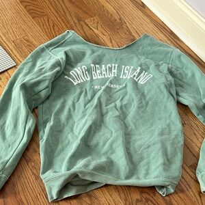 Green Long Beach Island Sweatshirt